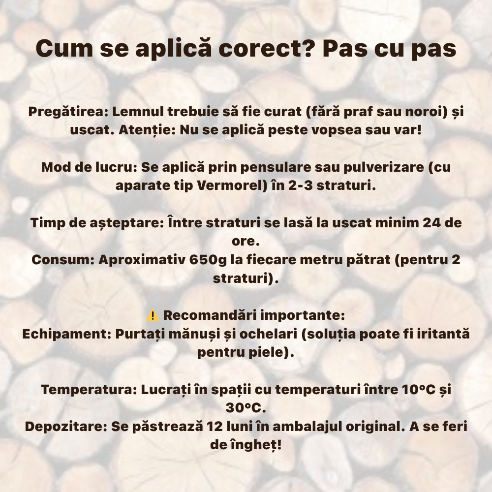Solutie Profesionala Ignifuga ANTIFLAM O.N. 99 pentru Lemn si PAL, Garantie 5 Ani, Protectie 3 in 1 (Foc, Mucegai, Insecte), Certificat IGSU, Fabricat in Romania, 10 Kg