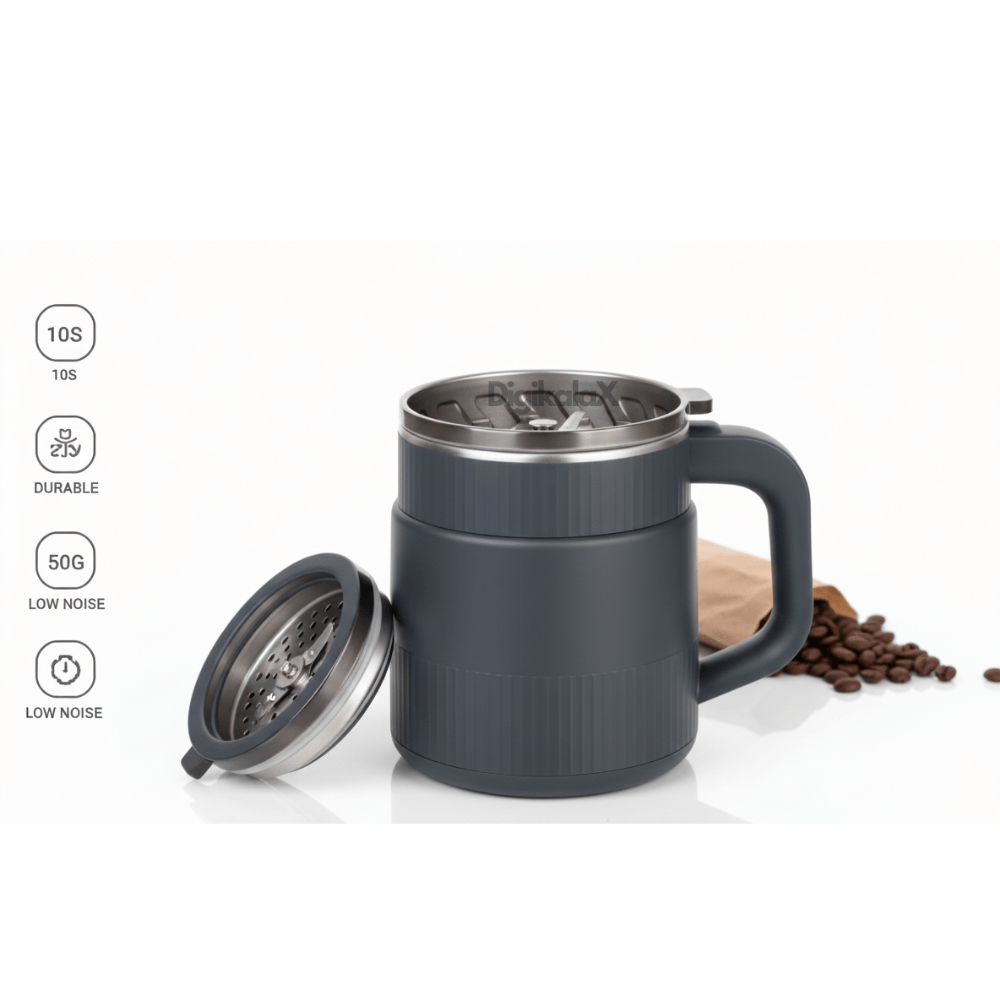 Râșniță Electrică DigikalaX 3G – Pentru Cafea, Condimente și Nuci, Design Compact și Puternic