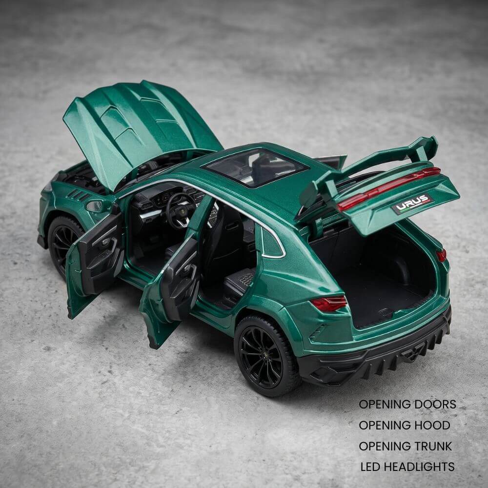Masina de Colectie Lamborghini Urus 1:32, Metal Die-Cast, Lumini LED, Efecte Sonore, Jucarie pentru Copii