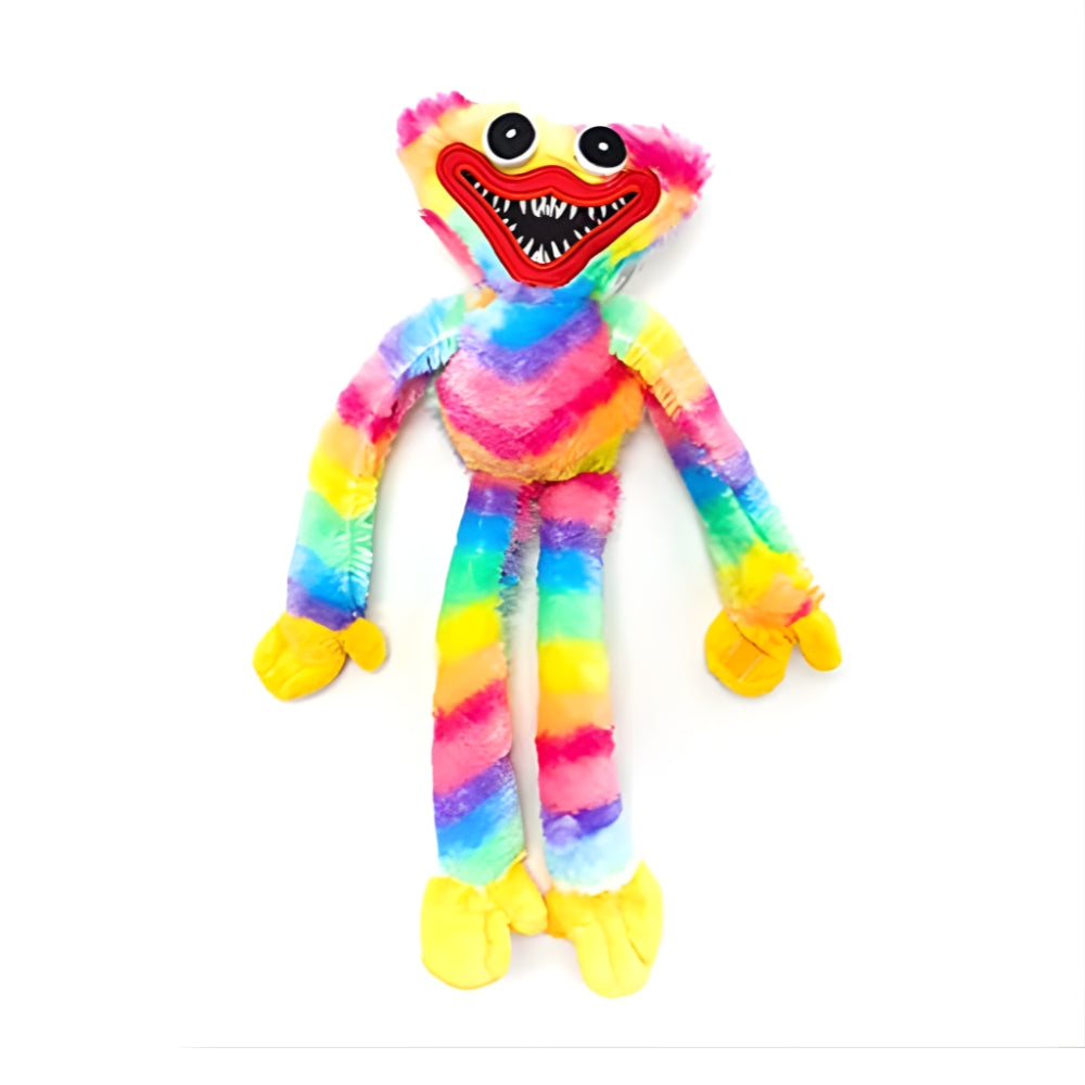 Jucarie Interactiva Plus Vorbitor Huggy Wuggy si Kissy Missy, Imita, Repeta si Canta, 40 cm, Albastru/Roz