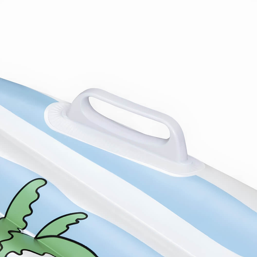 Saltea gonflabila pentru copii, calitate premium, tip surf rider, surf, plaja si apa, dimensiune ideala 114cm x 46 cm, Albastru