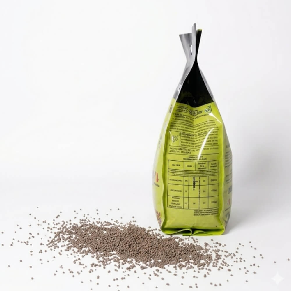 Ingrasamant Ecologic Universal IDEEAFERTIL, Granule, 5 kg, Certificat ECOCERT, Eliberare Lenta, pentru Legume, Fructe si Gazon, Produs in Romania