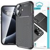 Husa ,iPhone 16, Carbon Design, TPU, Negru