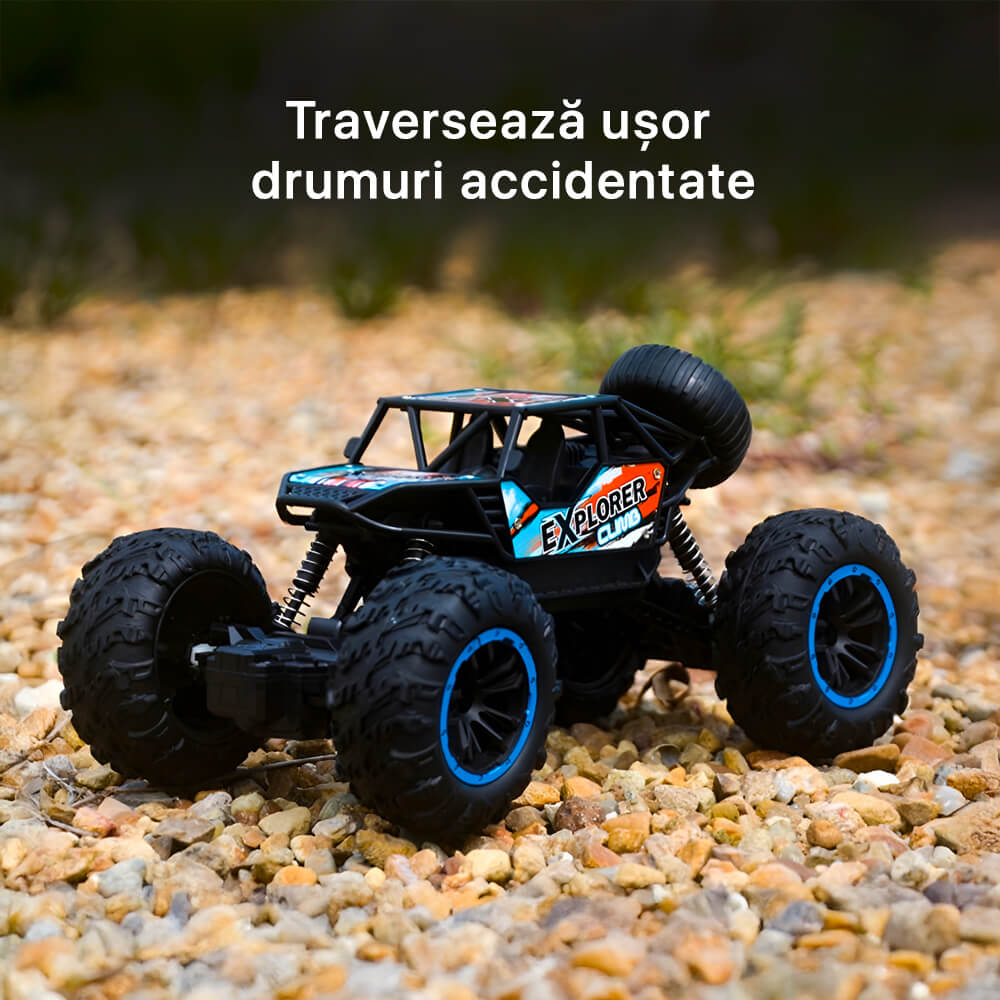 Masina Off-Road cu Telecomanda RC , Digital Kala , Controler 2.4 GHz ,Cablu Inclus, 1:24, Negru