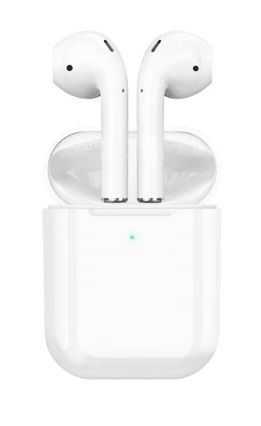 Casti Wireless Famous Air - Twins Touch Control, Carcasa PowerBank, Sunet HIFI True Stereo, Alb