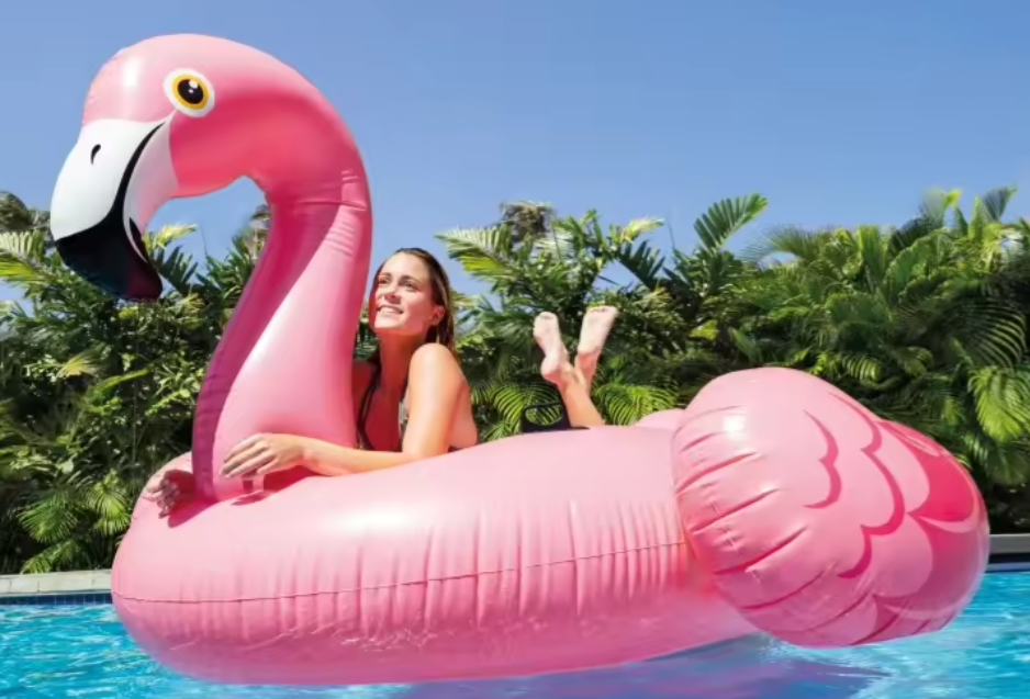 Saltea gonflabila Intex Flamingo, 1.47m x 1.40m x 94cm