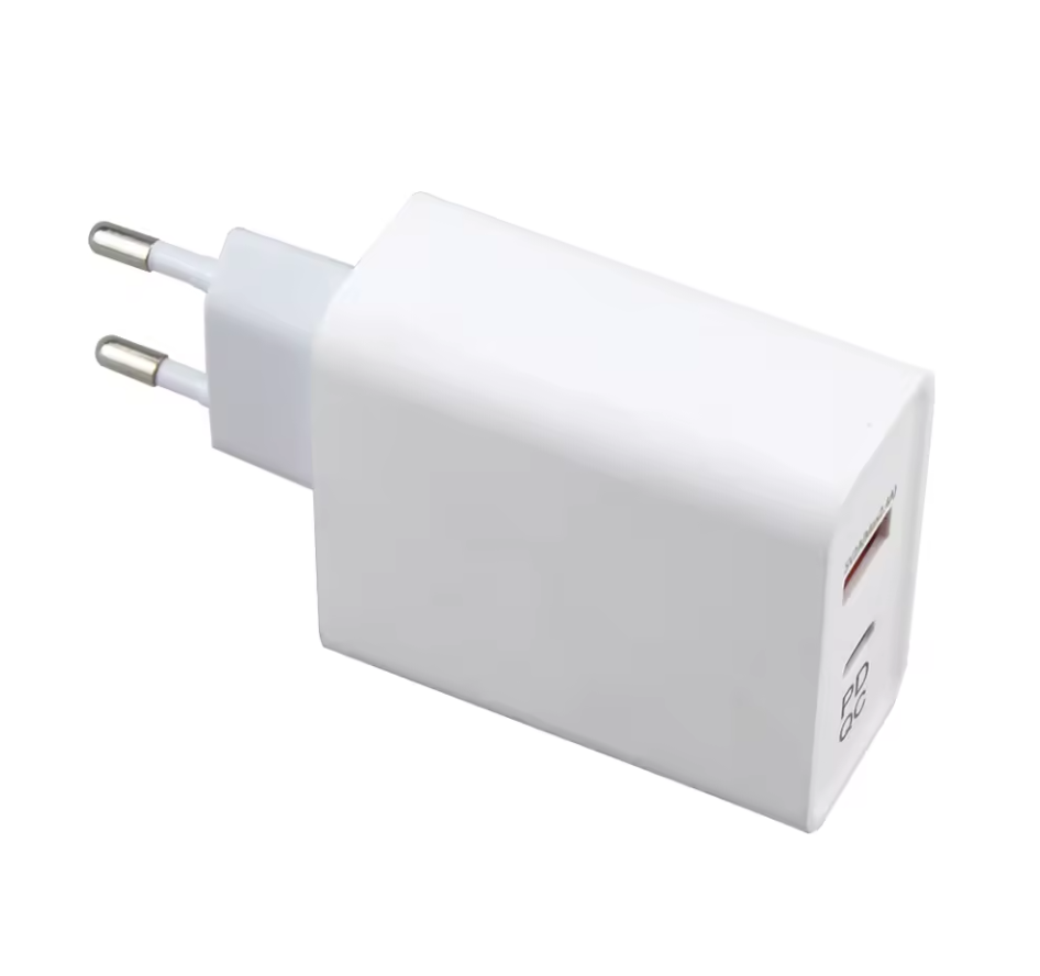Incarcator Retea 2 in 1, Incarcare Rapida,, Adaptor 20W USB-C + USB, Universal, Alb