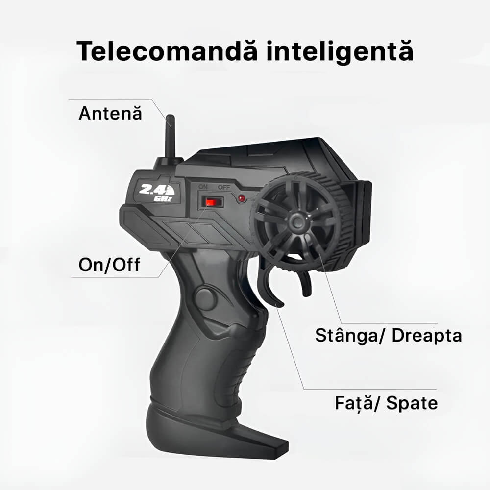 Masina Off-Road cu Telecomanda RC , Digital Kala , Controler 2.4 GHz ,Cablu Inclus, 1:24, Negru