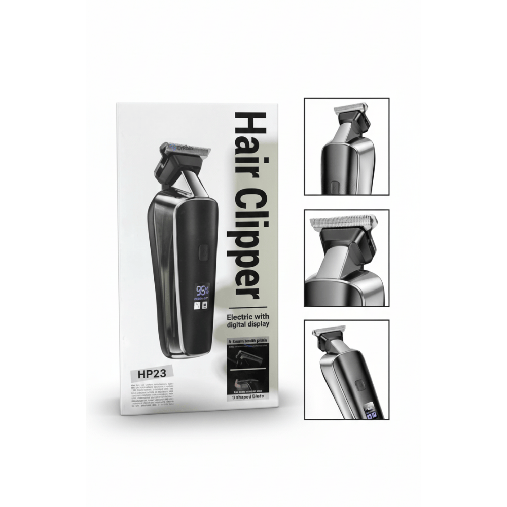 Aparat de Tuns – 7000RPM, Baterie 600mAh, Display LED, 2 Distanțiere, Design Metal Diamond, Negru