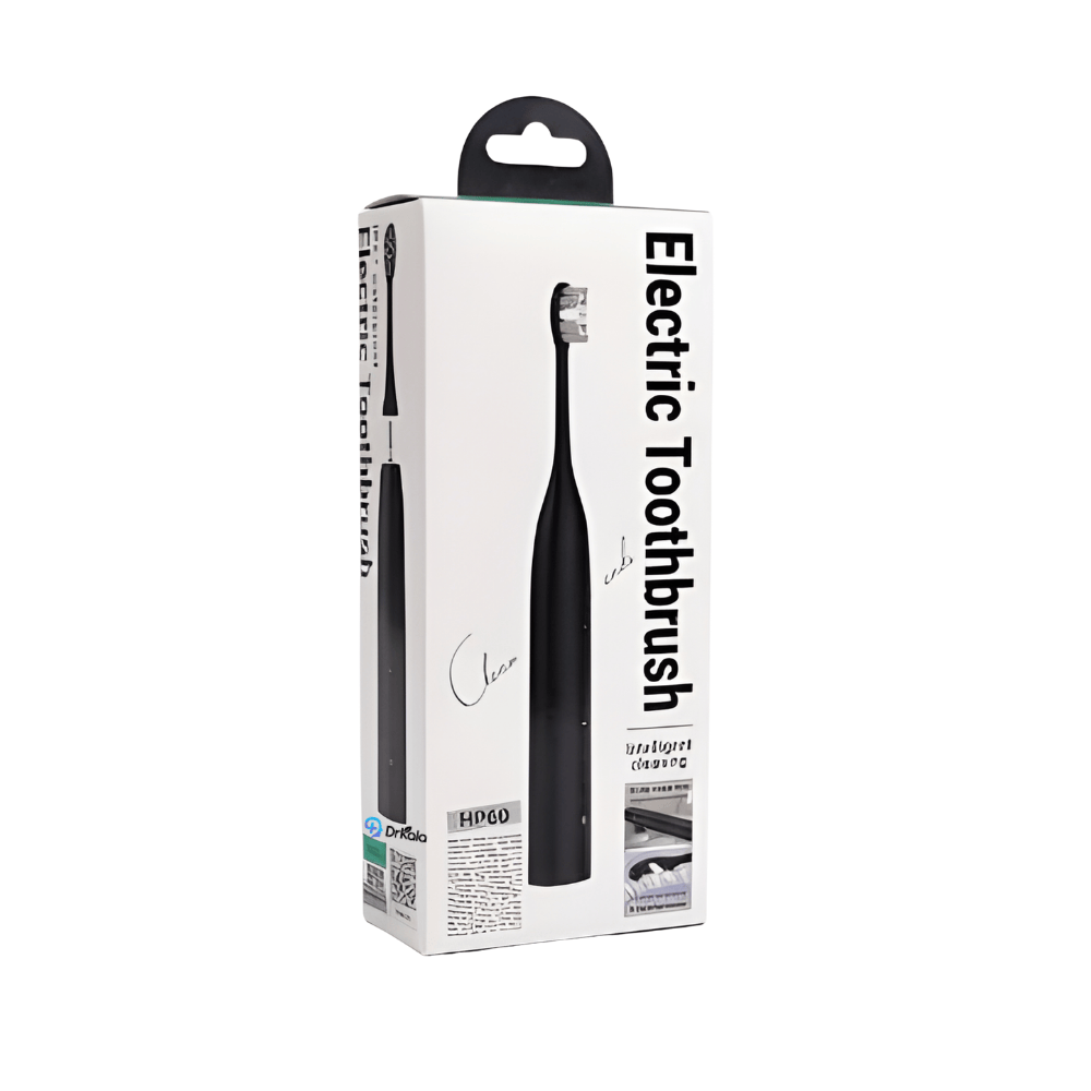 Periuță Electrică Sonică – 40.000 Vibrații/min, 5 Moduri, Autonomie 80 Zile, IPX7, USB‑C, Neagra