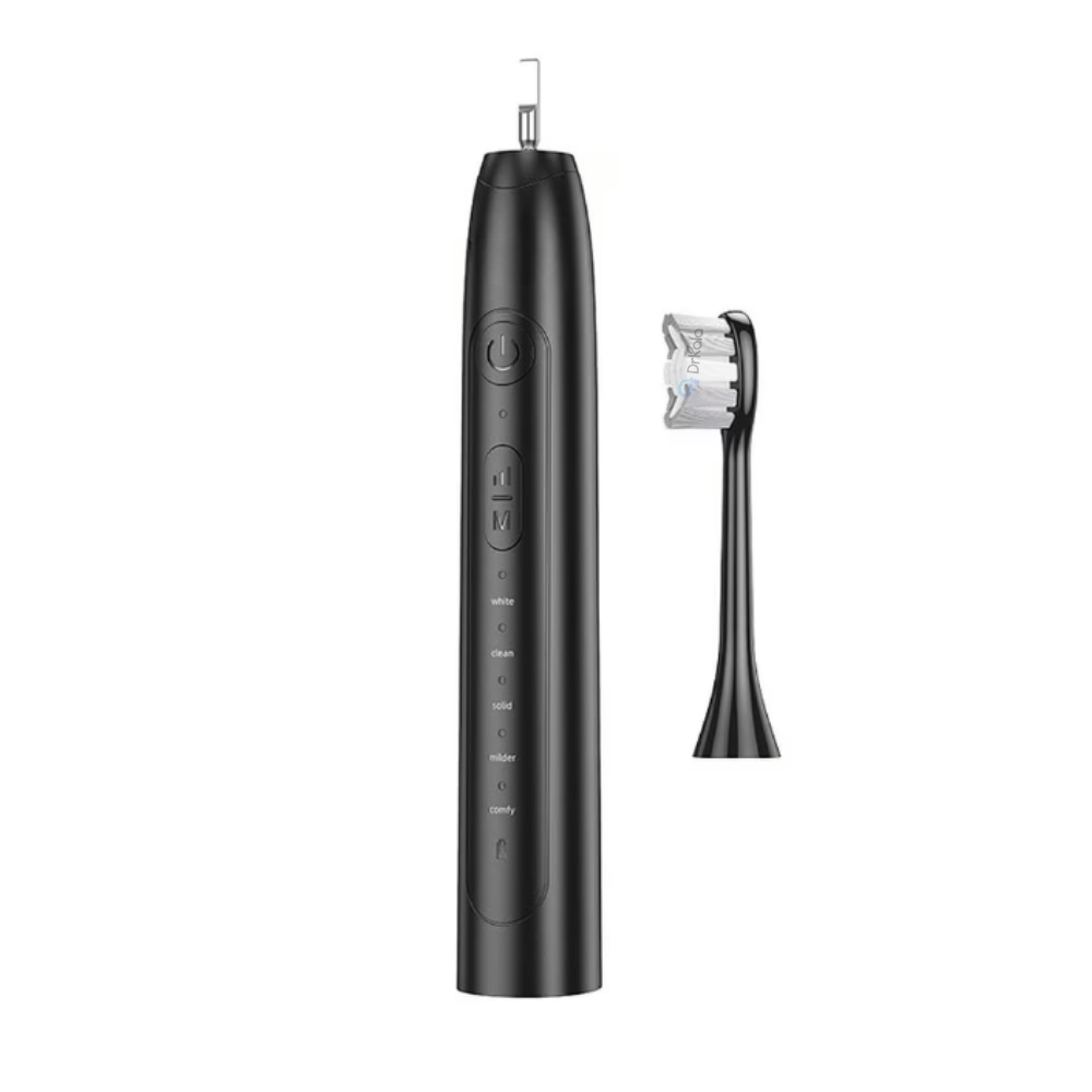 Periuță Electrică Sonică – 40.000 Vibrații/min, 5 Moduri, Autonomie 80 Zile, IPX7, USB‑C, Neagra