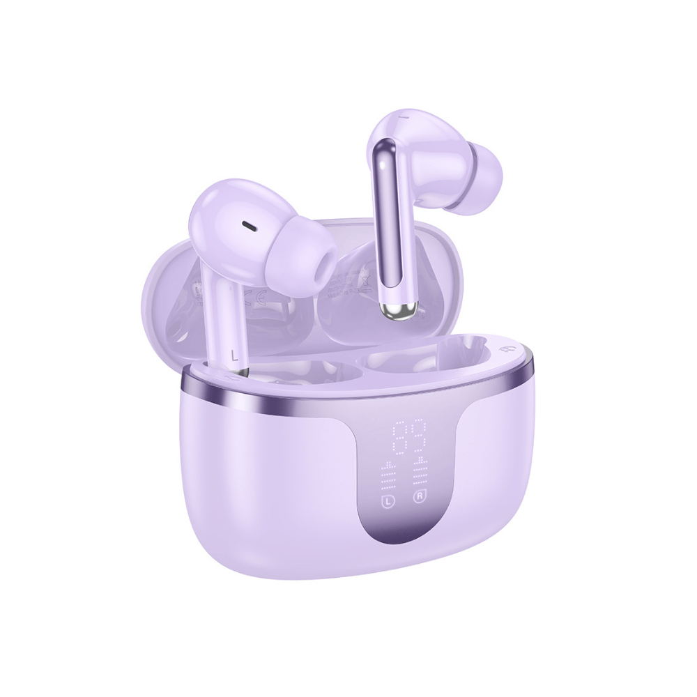 Casti Audio Wireless In-Ear, Bluetooth 5.3, Model Harmony, Carcasa 300mAh cu Afisaj Digital LED, Autonomie 180h Standby, Design Ergonomic, Negru