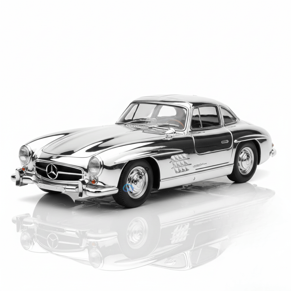 Mașinuță Retro Mercedes-Benz 300SL, Scară 1:24 – Model Die-Cast cu Uși Tip Gullwing