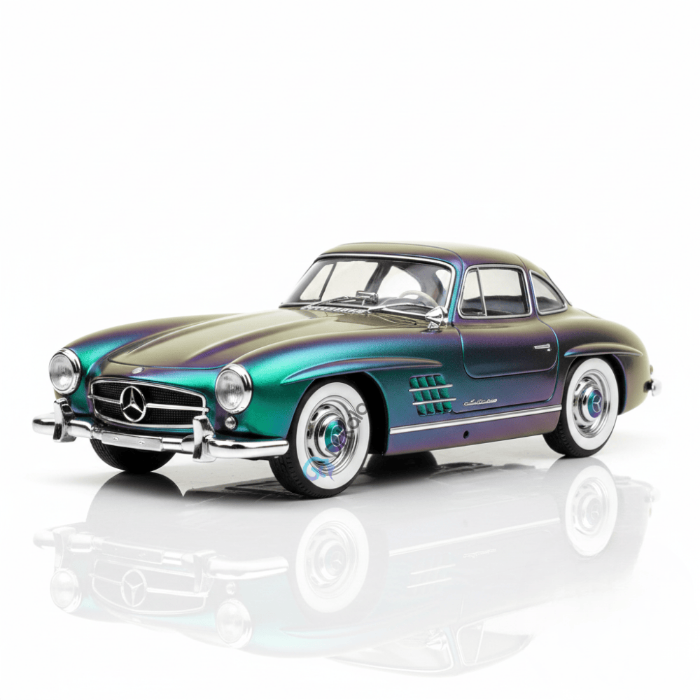 Mașinuță Retro Mercedes-Benz 300SL, Scară 1:24 – Model Die-Cast cu Uși Tip Gullwing