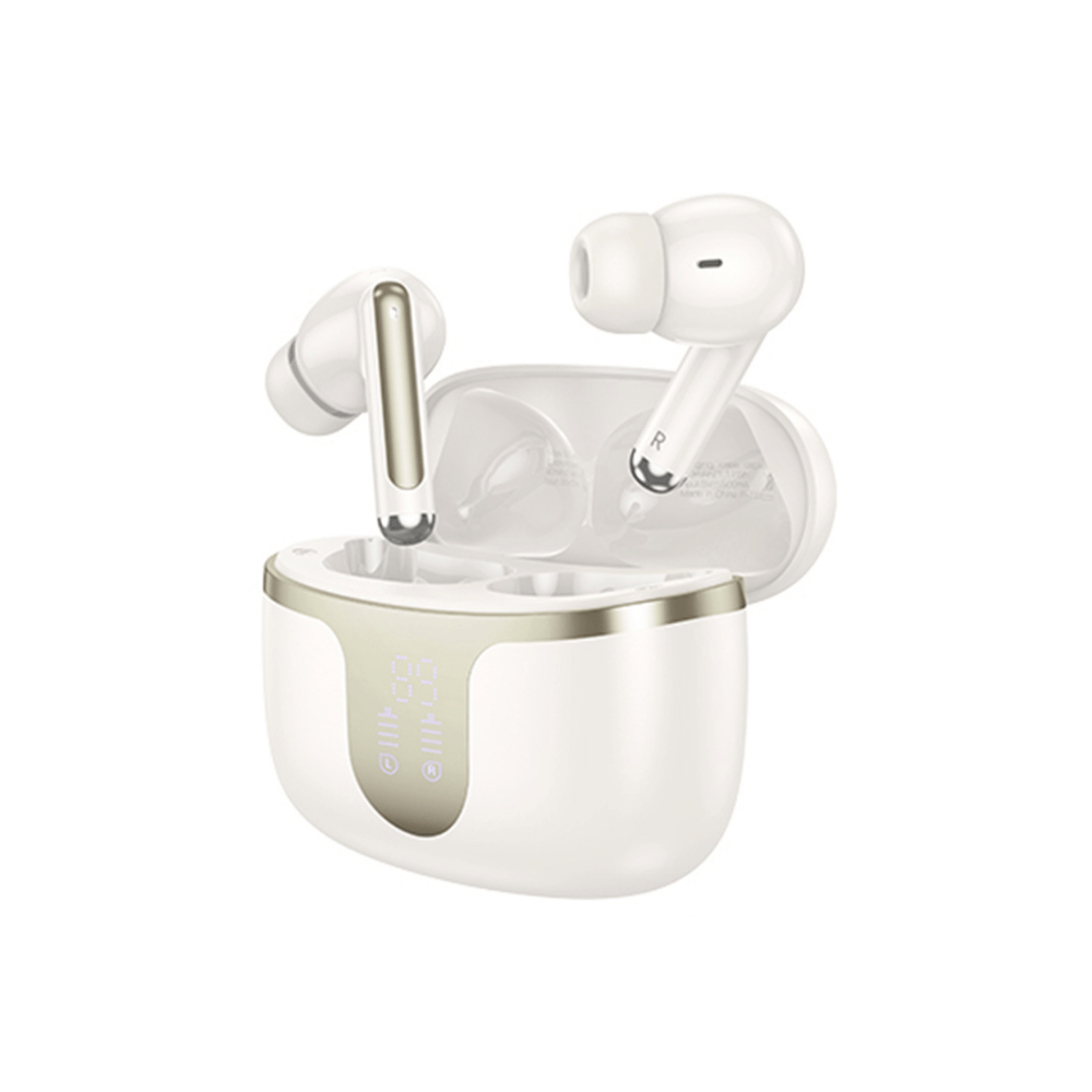 Casti Audio Wireless In-Ear, Bluetooth 5.3, Model Harmony, Carcasa 300mAh cu Afisaj Digital LED, Autonomie 180h Standby, Design Ergonomic, Negru