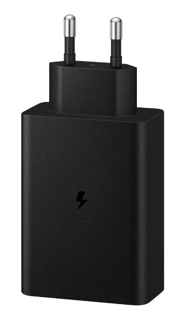 Incarcator Super Fast Charge, 65W, 3 porturi, USB Type-C, compatibil cu Samsung, Huawei, iPhone, MacBook, Negru