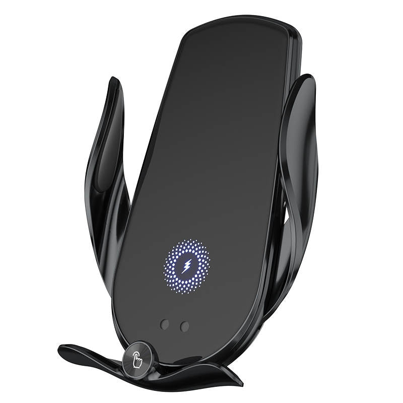 Suport Auto Telefon Premium, Fast Charge Wireless,, Rotativ 360°, 15W, Compatibilitate Universala, Negru