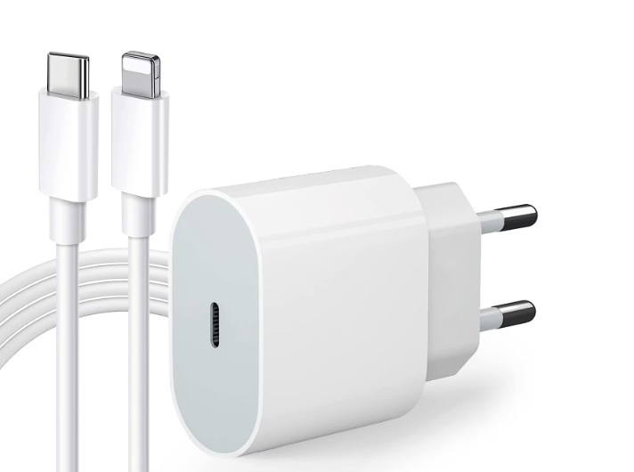 Incarcator Lightning cu Adaptor 25W USB-C Fast Charge Alb