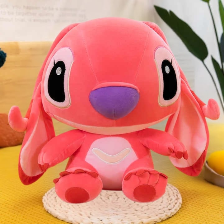Jucarie de plus Stitch, personaj din Lilo & Stitch, cadou pentru copii, 35 cm, Roz